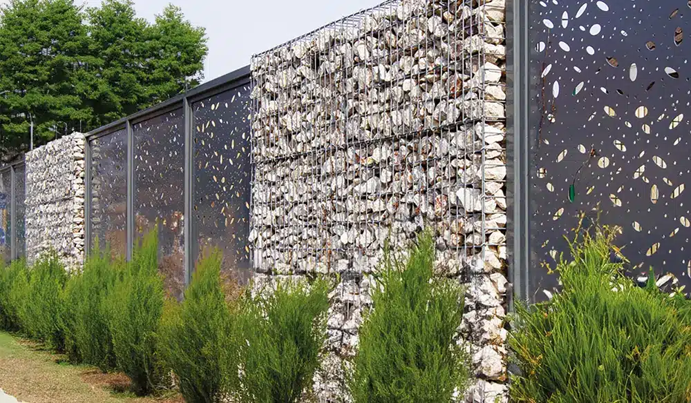 Clôture en gabion