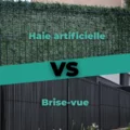 Comparatif visuel entre haie artificielle et brise-vue