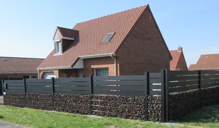 Clôture gabion