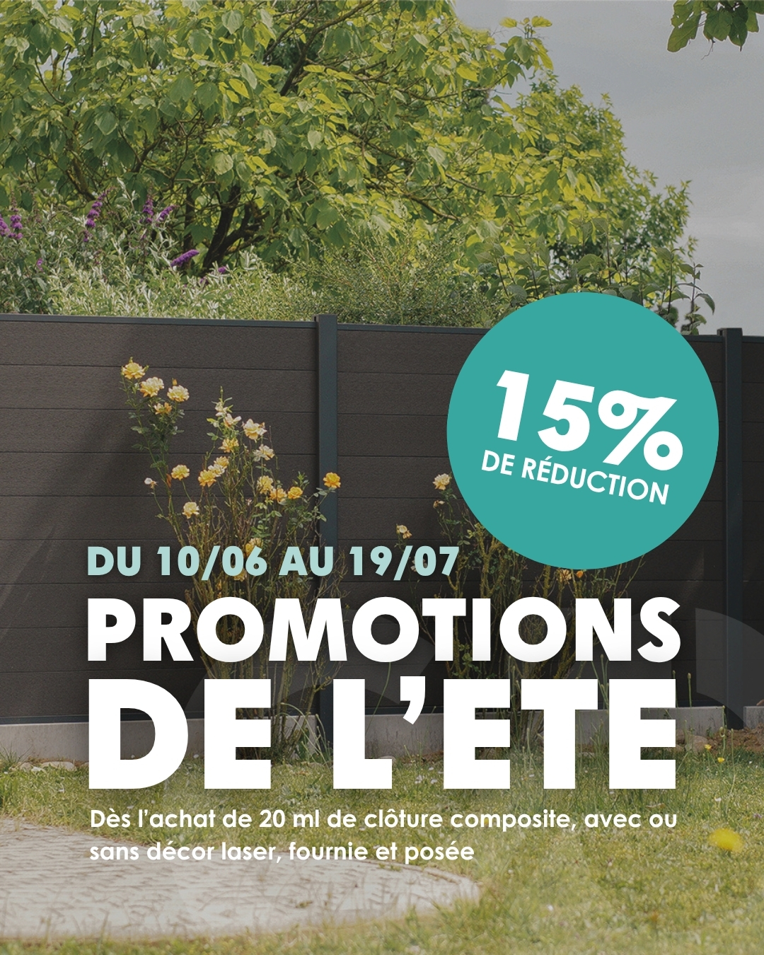 Promo été clôture composite
